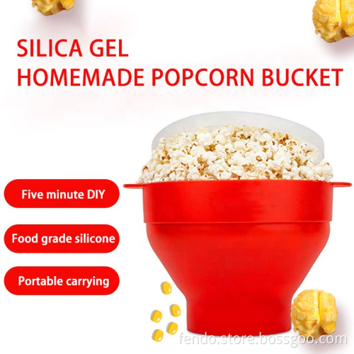 Food Grade Silicone Microwave Popcorn Bowl - Collapsible for Easy Storage